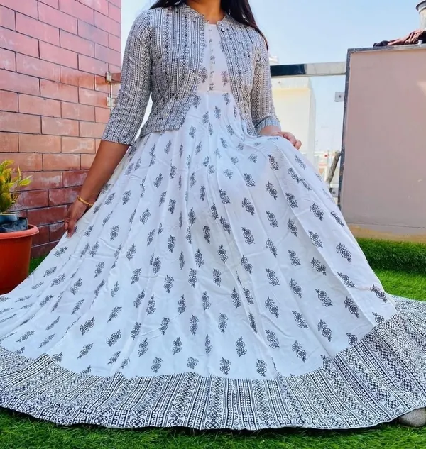 White_Grey_Cotton_And_Rayon_Printed_Anarkali_Kurta_For_Women