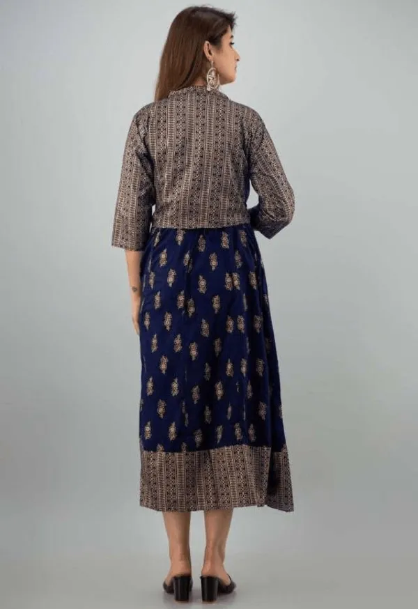 Blue_Cotton_And_Rayon_A_And_Line_Anarkali_Kurta_For_Women