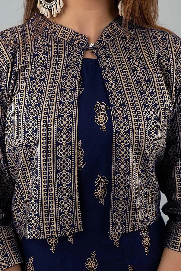 Blue_Cotton_And_Rayon_A_And_Line_Anarkali_Kurta_For_Women