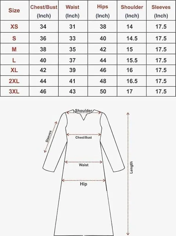Red_Viscose_And_Rayon_Floral_Print_Tunic_Kurta_For_Women