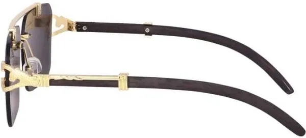 Golden_Metal_RimLess_Rectangular_Sunglasses_For_Men_&_Women