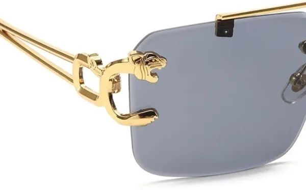 Golden_Metal_RimLess_Rectangular_Sunglasses_For_Men_&_Women