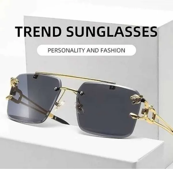 Golden_Metal_RimLess_Rectangular_Sunglasses_For_Men_&_Women