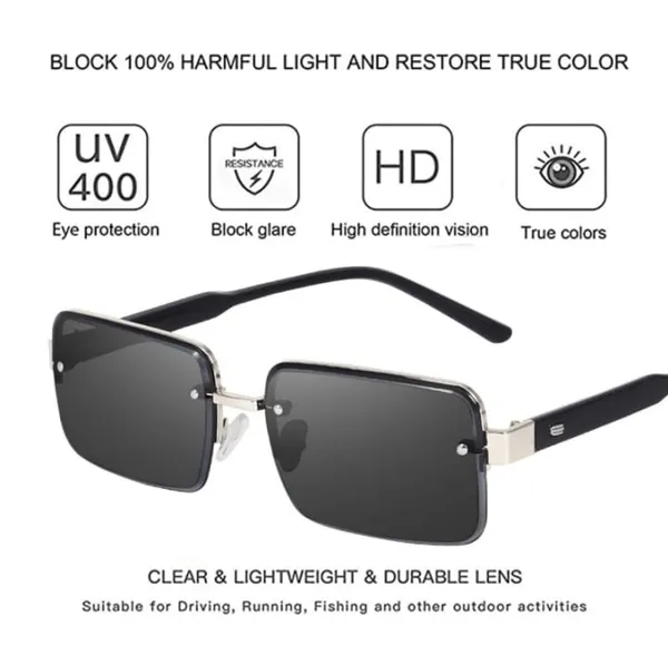 Silver_Black_unisex_Rim_less_sunglasses_for_men_and_women