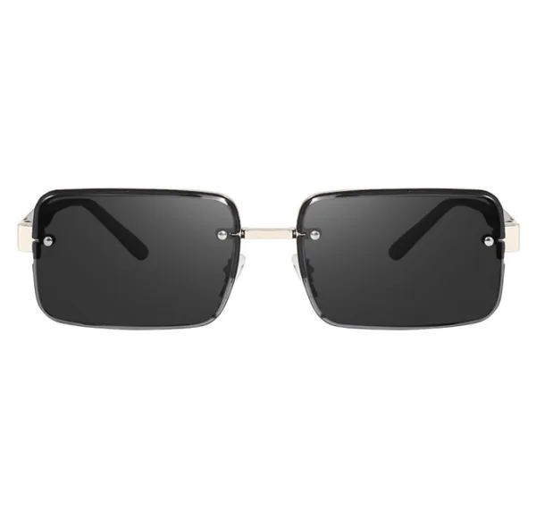 Silver_Black_unisex_Rim_less_sunglasses_for_men_and_women