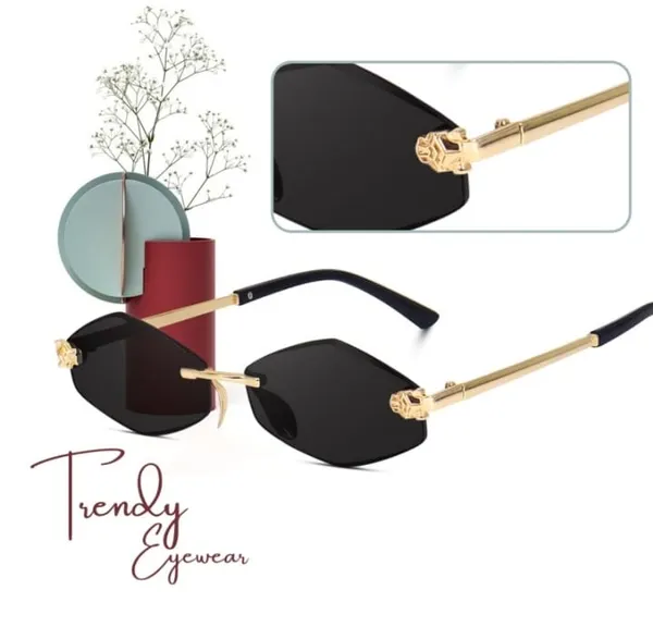 Gold_Black_Unisex_Rim-Less_Sunglasses_For_Men_and_Women
