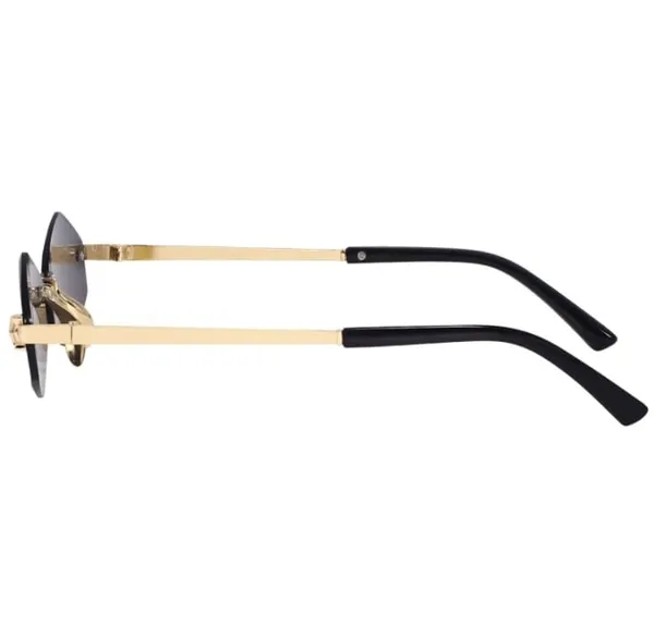 Gold_Black_Unisex_Rim-Less_Sunglasses_For_Men_and_Women