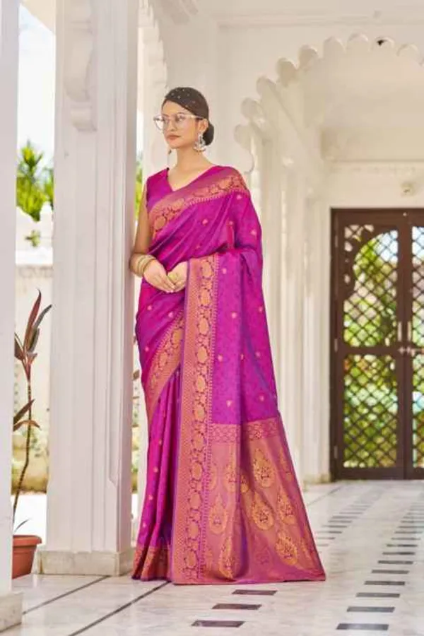 Purple_Silk_Sarees_With_Blouse_Piece_For_Women