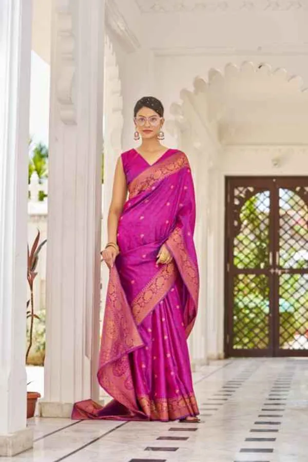 Purple_Silk_Sarees_With_Blouse_Piece_For_Women