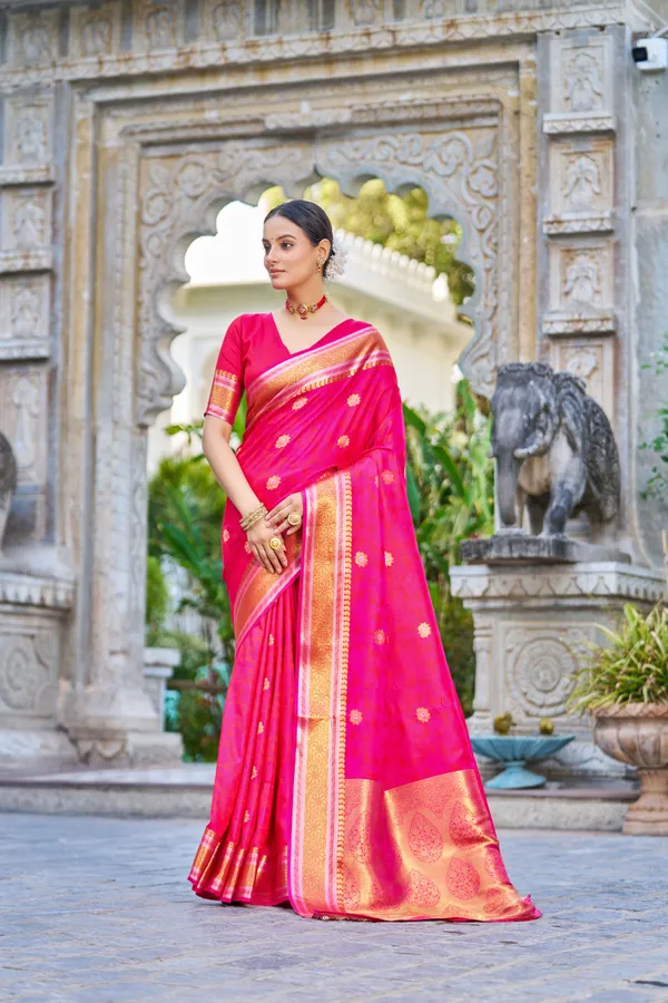 Pink_Silk_Sarees_With_Blouse_Piece_For_Women