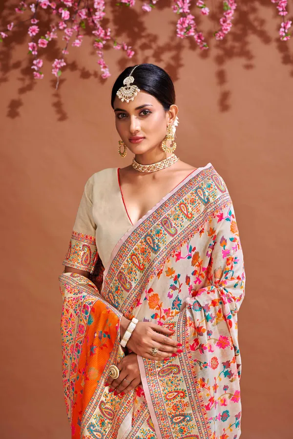 White_Cotton_Sarees_With_Blouse_Piece_For_Women