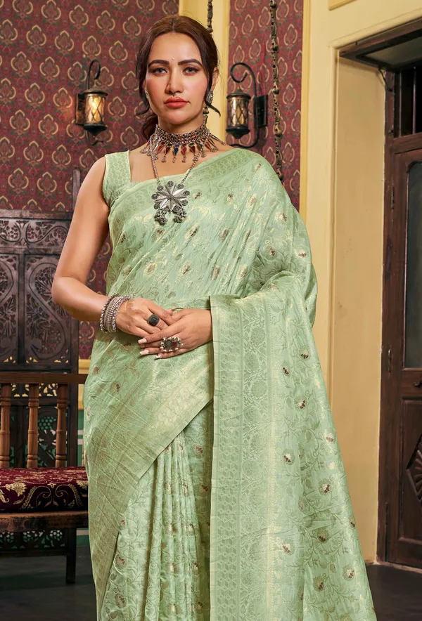 Sky_Blue_Silk_Sarees_With_Blouse_Piece_For_Women