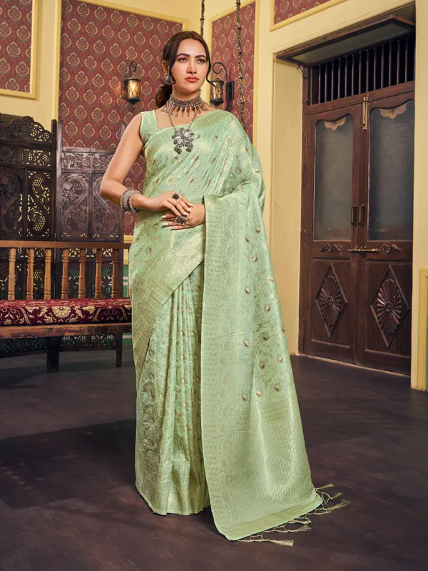 Sky_Blue_Silk_Sarees_With_Blouse_Piece_For_Women