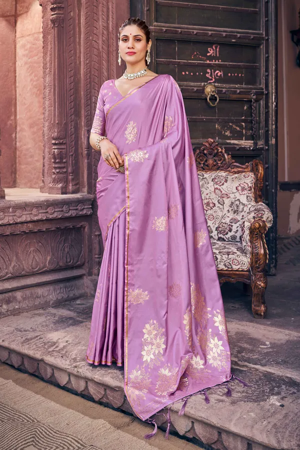 Purple_Silk_Sarees_With_Blouse_Piece_For_Women