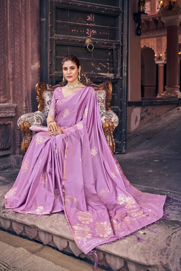 Purple_Silk_Sarees_With_Blouse_Piece_For_Women
