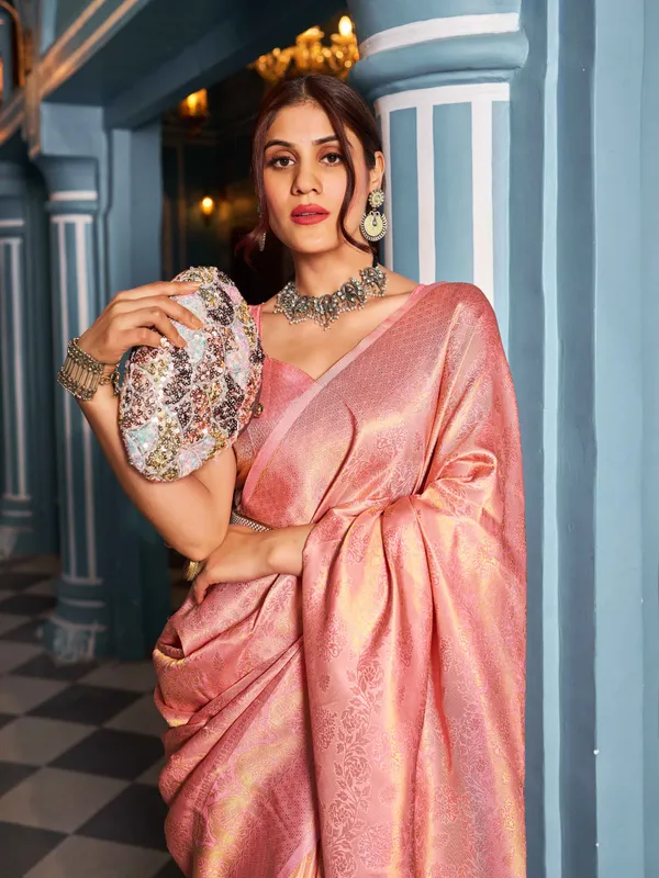 Pink_Silk_Sarees_With_Blouse_Piece_For_Women