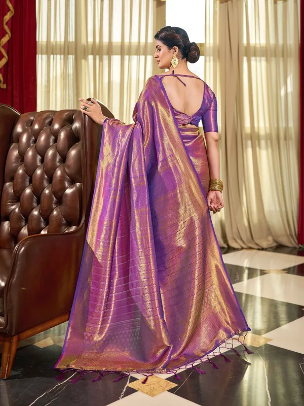 Purple_Silk_Sarees_With_Blouse_Piece_For_Women