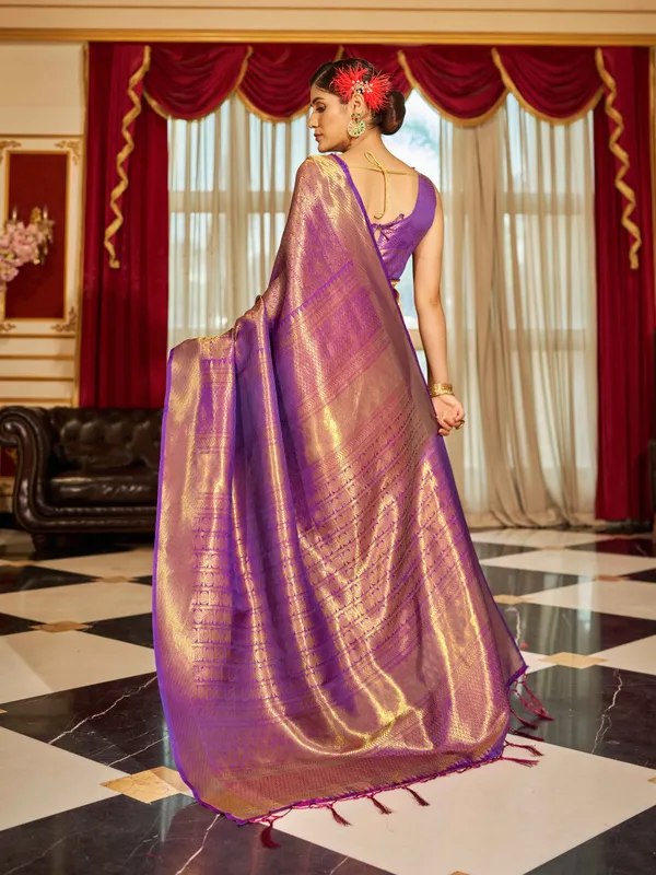 Purple_Silk_Sarees_With_Blouse_Piece_For_Women