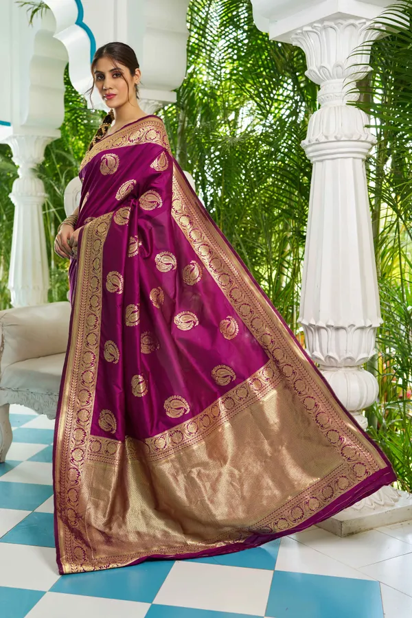 Purple_Cotton_Silk_Sarees_With_Blouse_Piece_For_Women