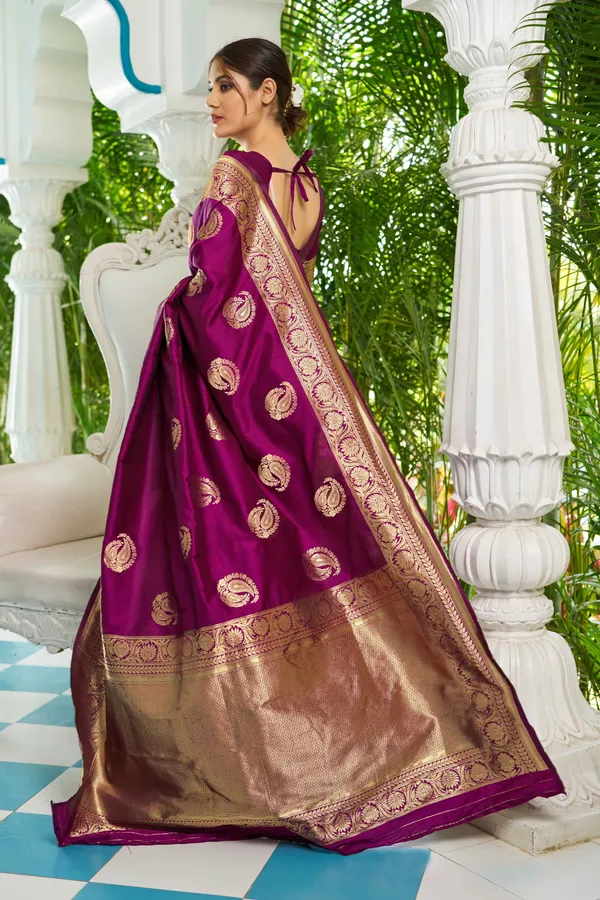 Purple_Cotton_Silk_Sarees_With_Blouse_Piece_For_Women