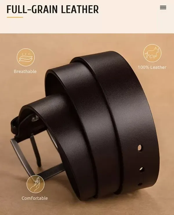 Men's_Casual,_Evening,_Formal,_Party_Brown_Artificial_Leather_Belt
