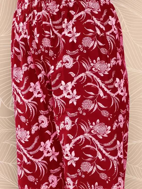 Red_Women_Kurta_Pant_Set_With_Dupatta