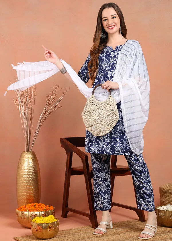 Blue_Cotton_Blend_Kurta_Pant_Dupatta_Set_For_Women