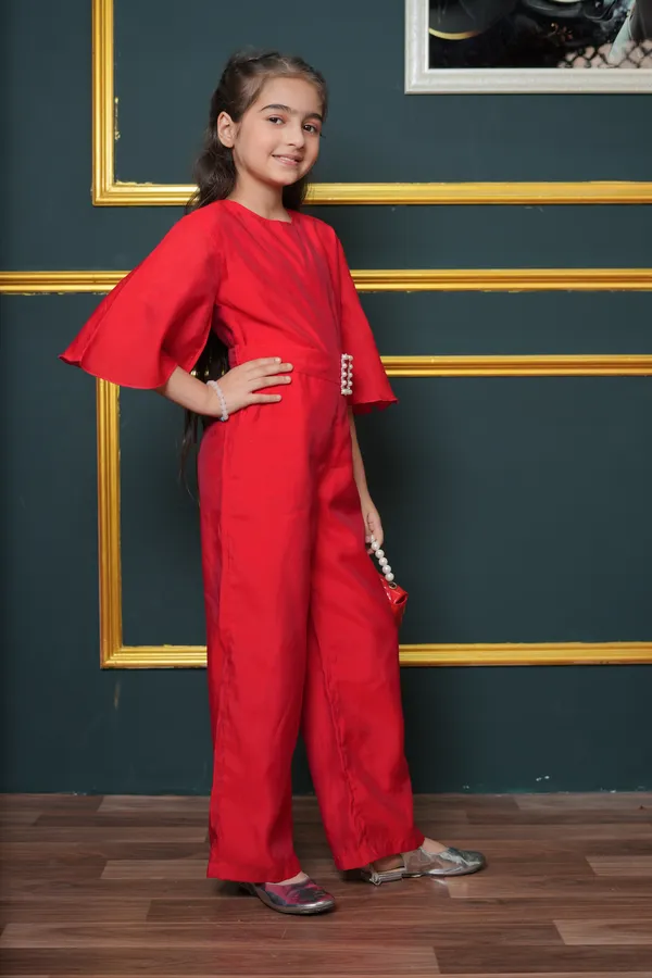 Jelly_Jones_Red_Jumpsuit_with_diamond_&_Paerl_embellished_buckle
