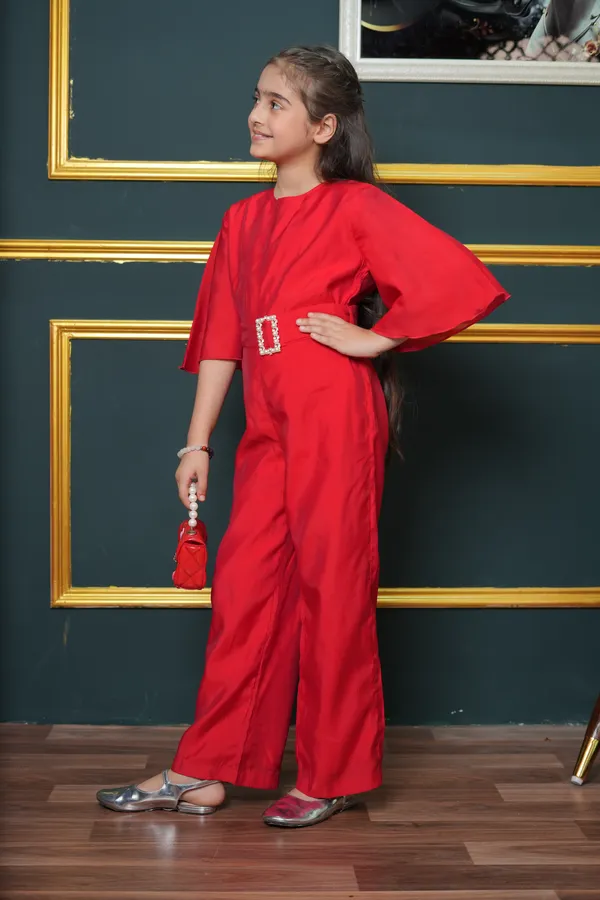 Jelly_Jones_Red_Jumpsuit_with_diamond_&_Paerl_embellished_buckle