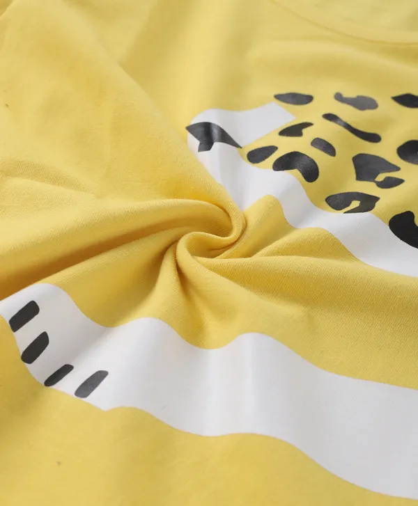 Boys_Premium_Cotton_Half_Sleeves_Printed_Tshirt_&_Pyjama_Set_-_Yellow