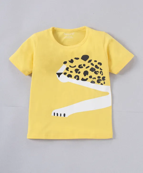 Boys_Premium_Cotton_Half_Sleeves_Printed_Tshirt_&_Pyjama_Set_-_Yellow