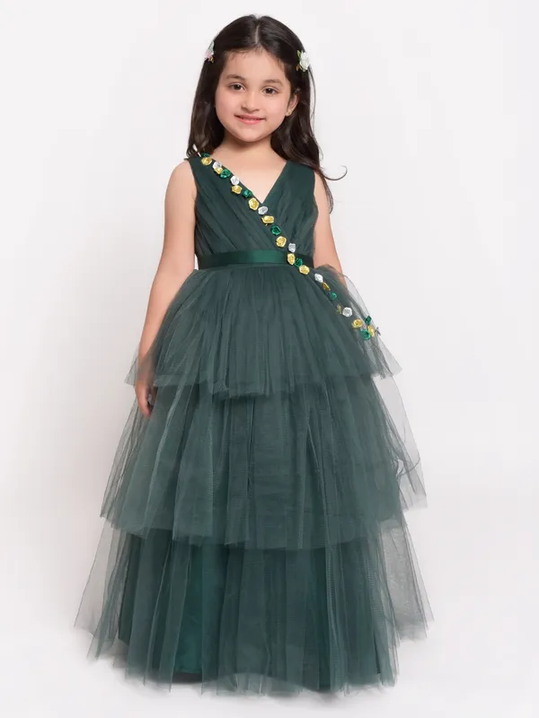 Flower_embelished_Fit_and_Flare__Gown