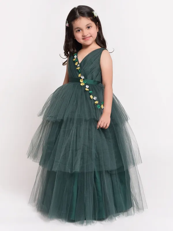 Flower_embelished_Fit_and_Flare__Gown