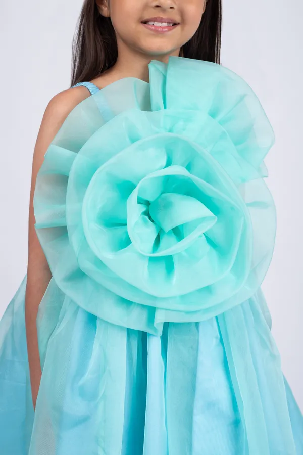 Sea_Green_Premium_Quality_Dress_For_Kids_Girls