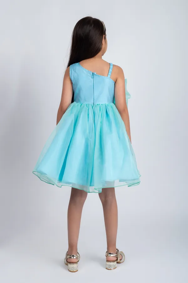 Sea_Green_Premium_Quality_Dress_For_Kids_Girls