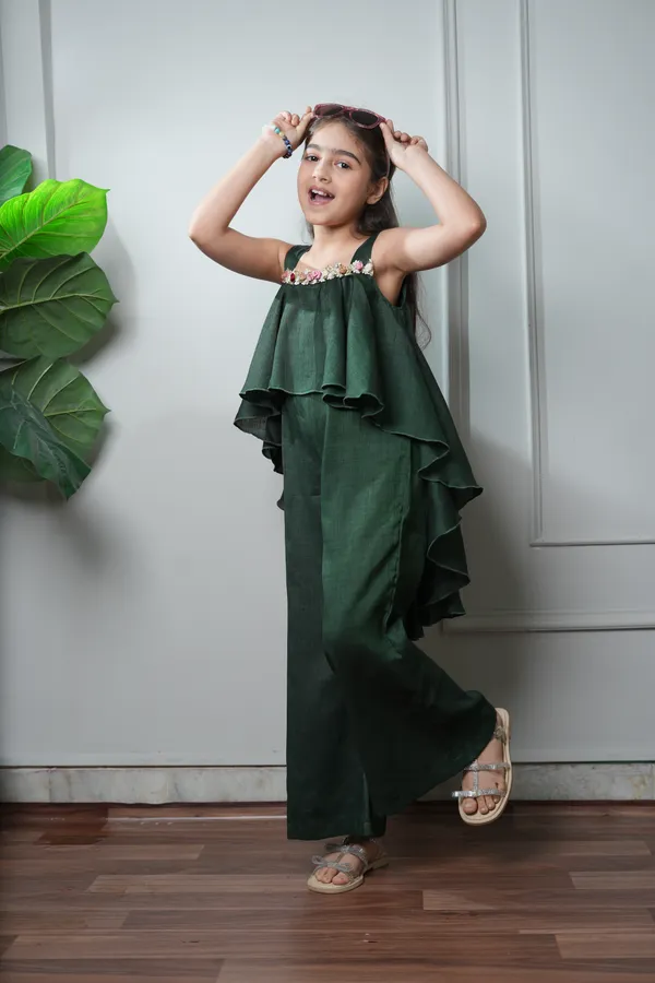Jelly_Jones_Green_flower_embellished_Jumpsuit