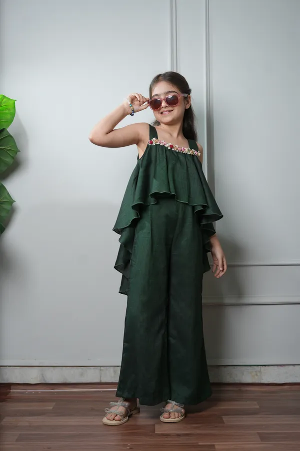 Jelly_Jones_Green_flower_embellished_Jumpsuit