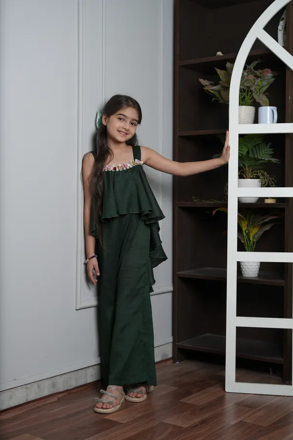 Jelly_Jones_Green_flower_embellished_Jumpsuit