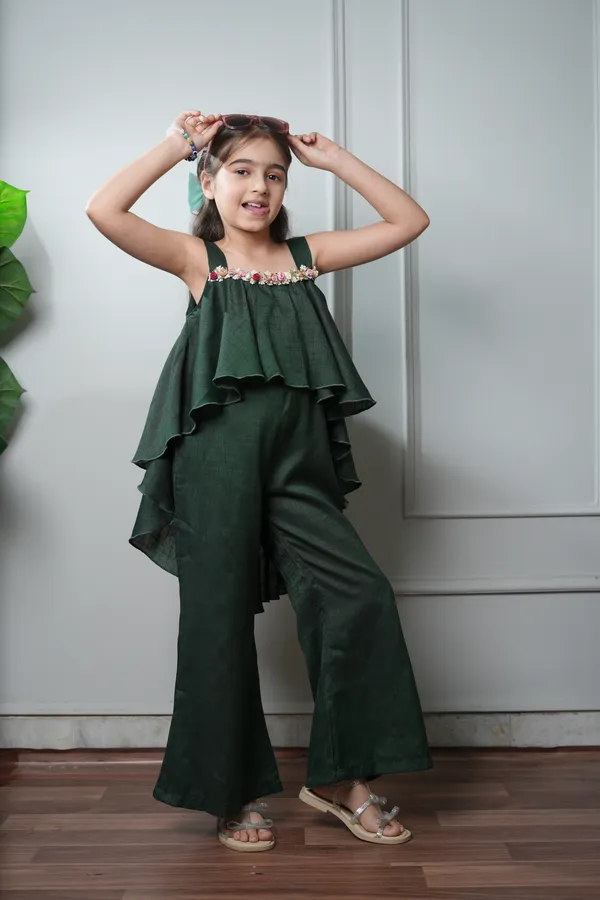 Jelly_Jones_Green_flower_embellished_Jumpsuit