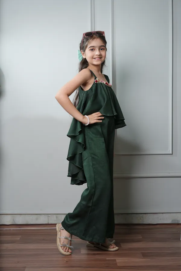 Jelly_Jones_Green_flower_embellished_Jumpsuit