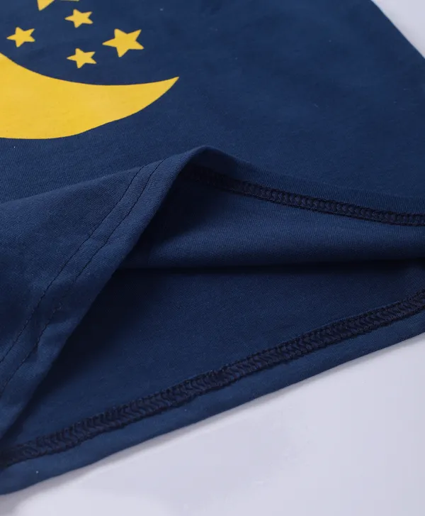 Kids_Premium_Cotton_Full_Sleeves_Moon_Printed_Tshirt_Pyjama_Set_-_Navy_Blue