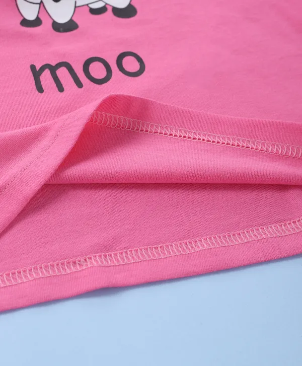 Girls_Premium_Cotton_Full_Sleeves_Typographic_Printed_Tshirt_&_Pyjama_Set_-_Pink_&_Off_White