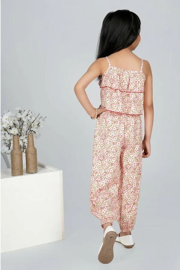 Pink_Printed_Casual_Casual_Top_Capri_For_Girls