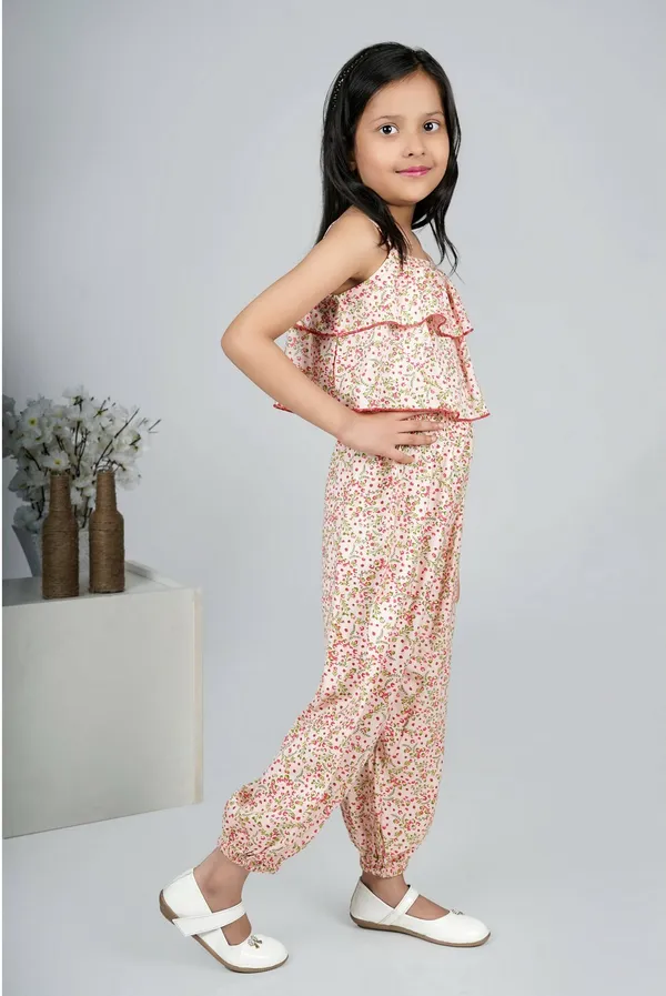 Pink_Printed_Casual_Casual_Top_Capri_For_Girls