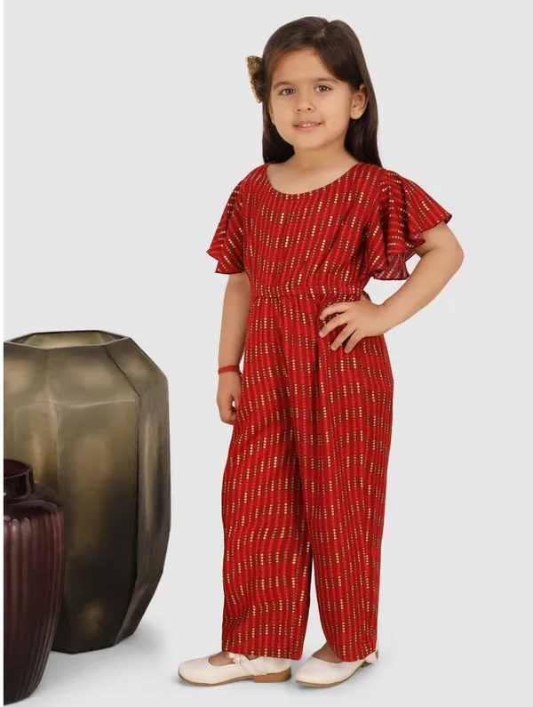 Maroon_Premium_Quality_Printed_Jumpsuit_For_Girls