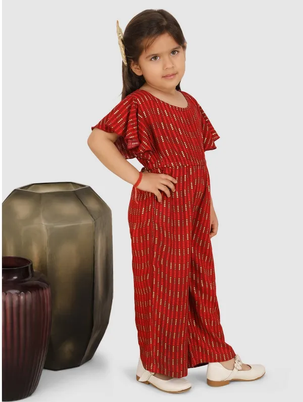 Maroon_Premium_Quality_Printed_Jumpsuit_For_Girls