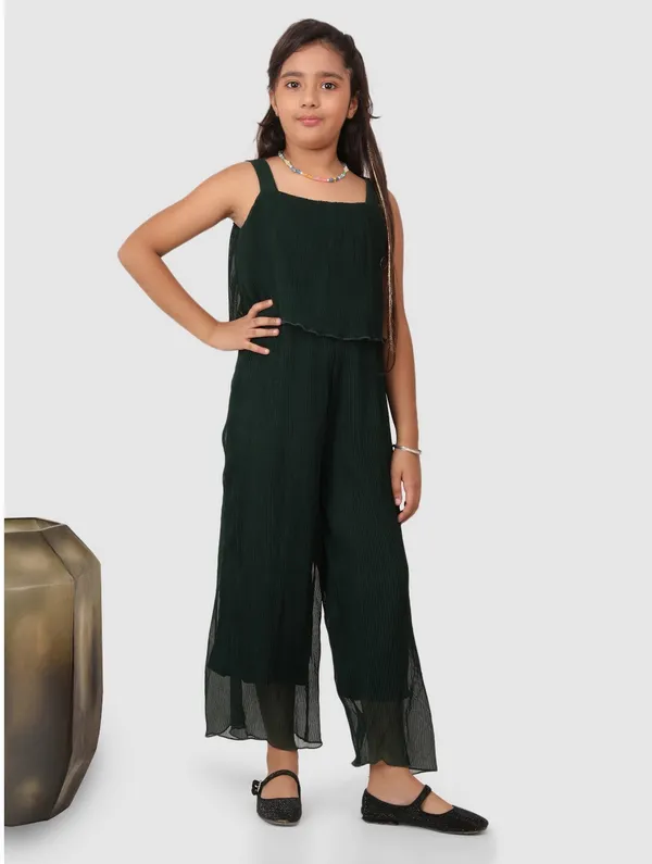 Green_Premium_Quality_Solid_Jumpsuit_For_Girls
