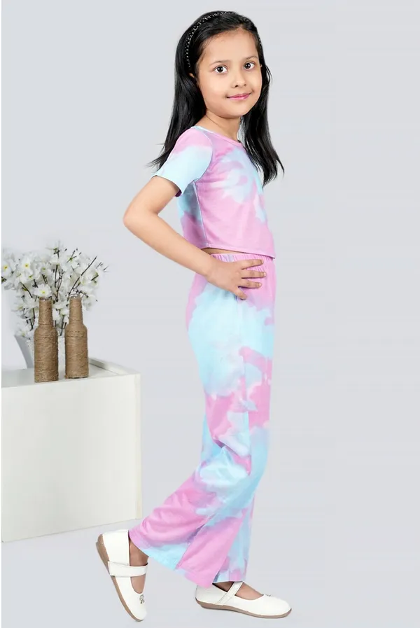 Blue_Printed_Casual_Casual_Top_Pant_For_Girls