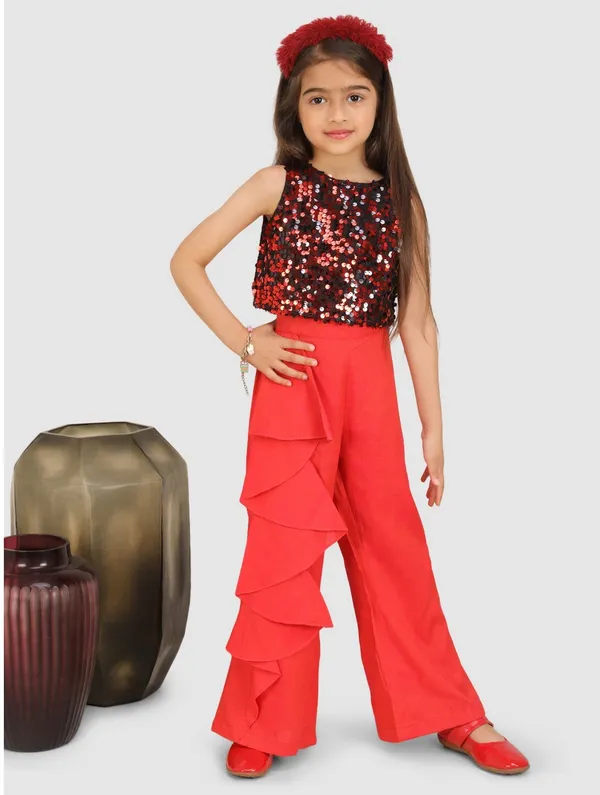 Pink_Solid_Casual_Casual_Top_Trouser_For_Girls