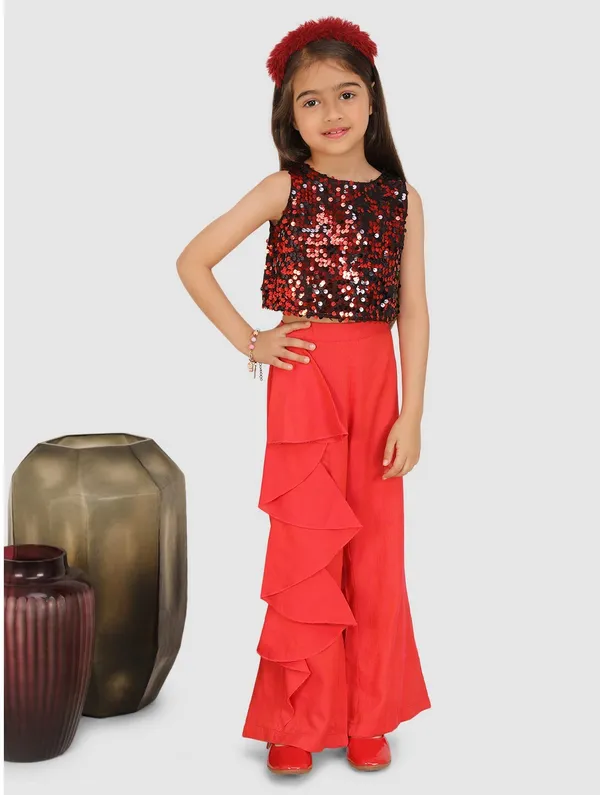 Pink_Solid_Casual_Casual_Top_Trouser_For_Girls